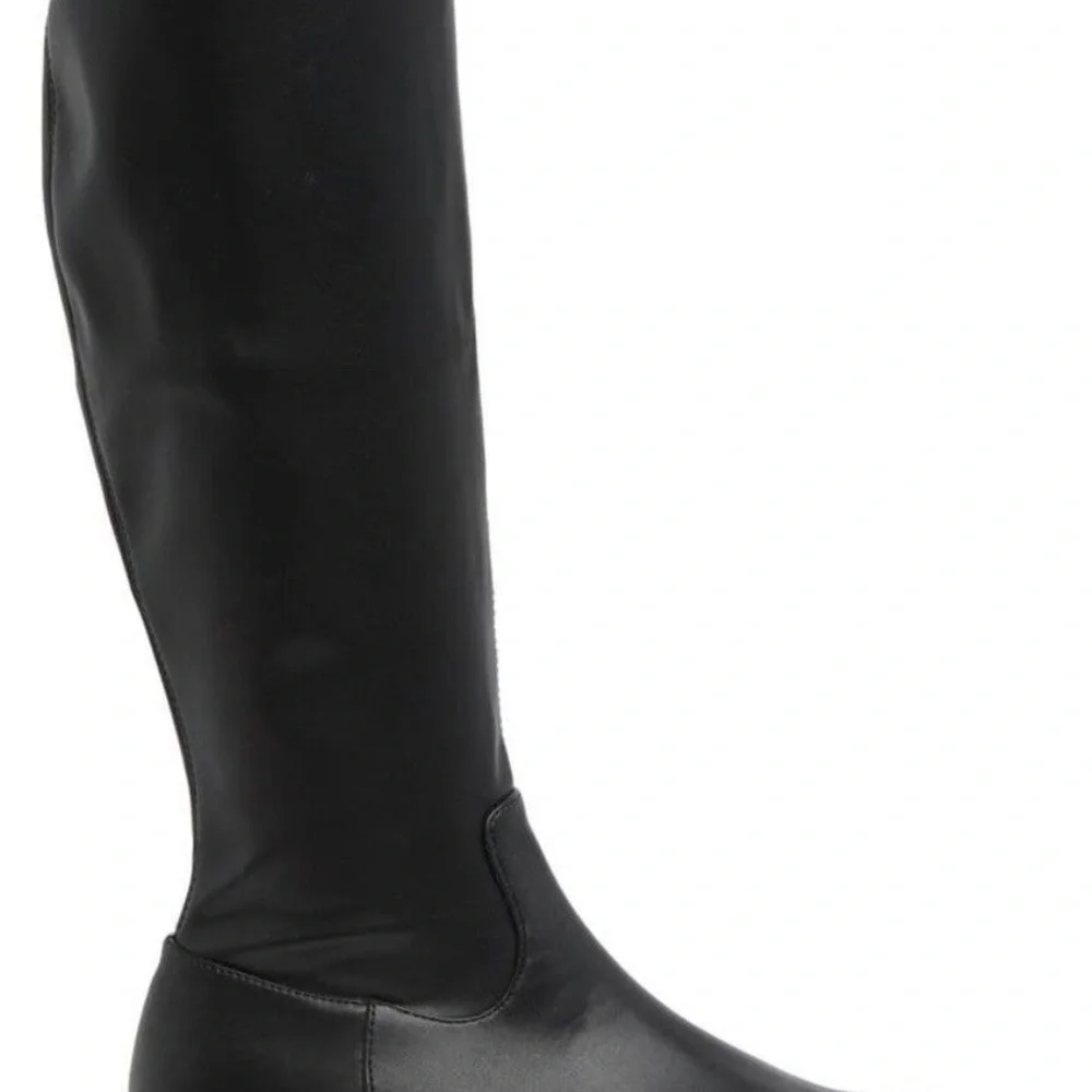 Steve Madden Black Platform Knee-High Boots